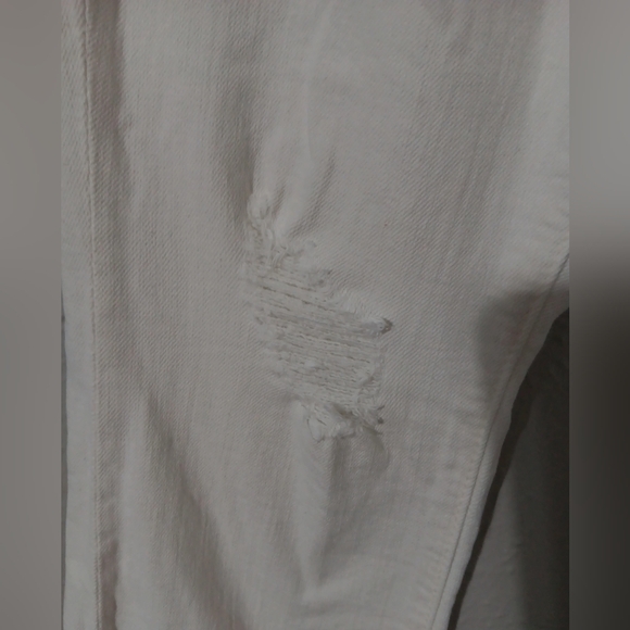MOTHER White Skinny Distressed Jeans - Picture 4 of 10